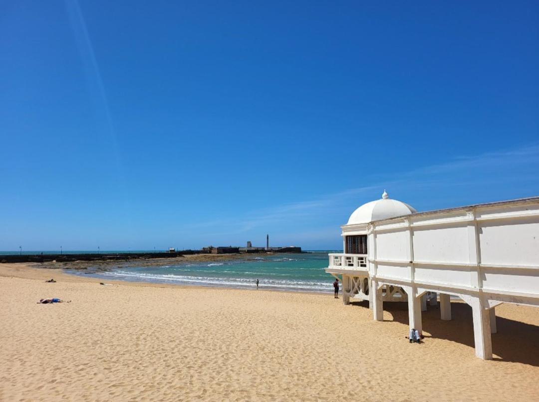 Cadiz Playa La Caleta Terraza Con Barbacoaアパートメント エクステリア 写真